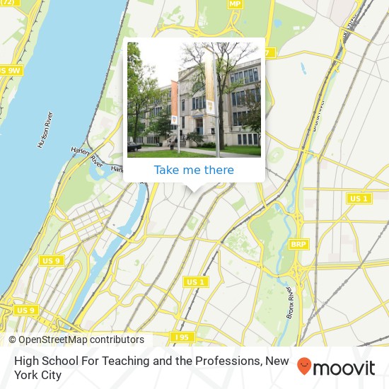 High School For Teaching and the Professions map