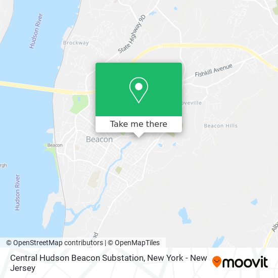 Central Hudson Beacon Substation map