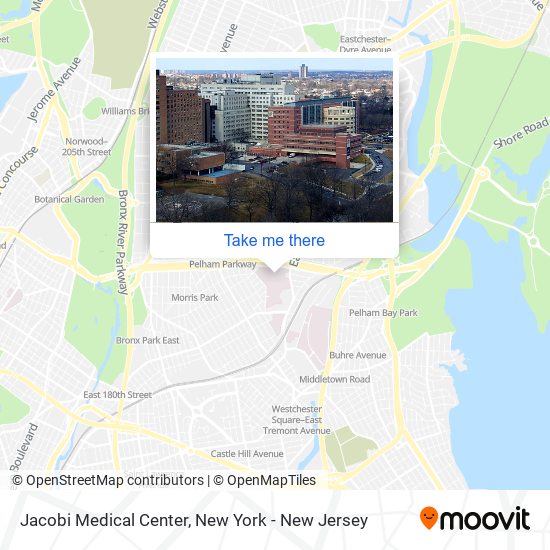 Mapa de Jacobi Medical Center