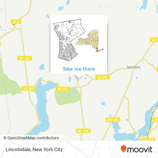 Lincolndale map