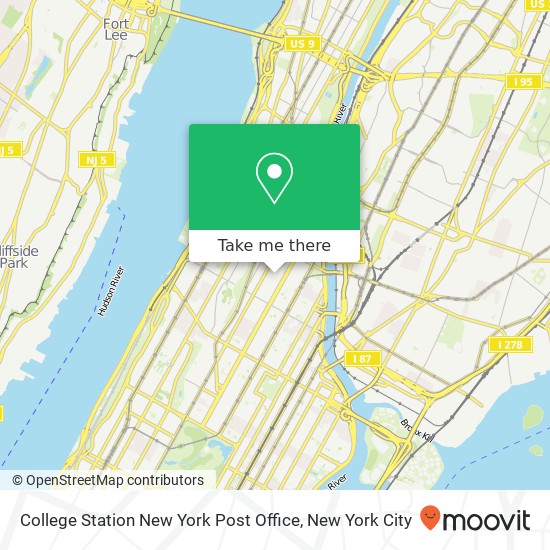 College Station New York Post Office map