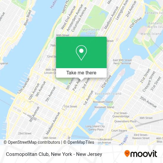 Cosmopolitan Club map