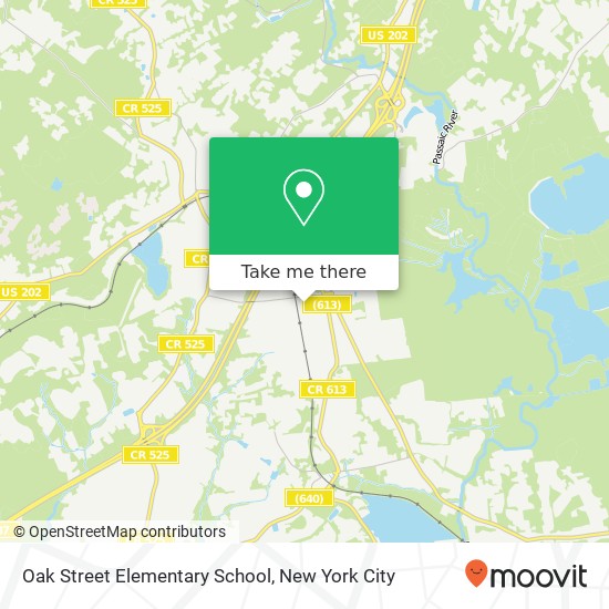 Mapa de Oak Street Elementary School