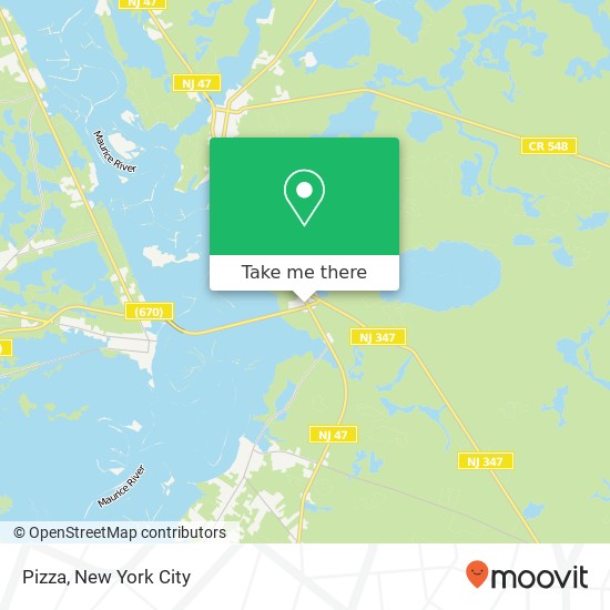 Pizza map