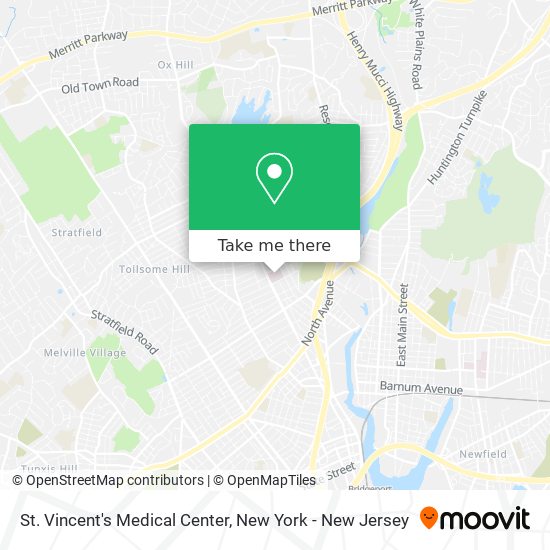 Mapa de St. Vincent's Medical Center