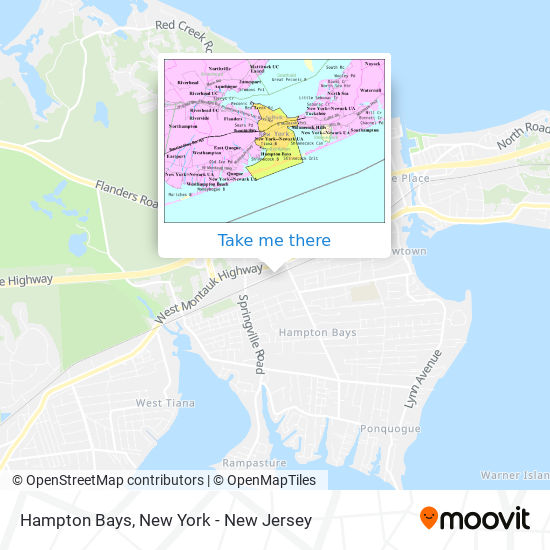 Hampton Bays map