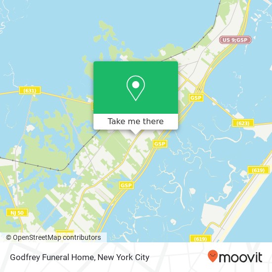 Mapa de Godfrey Funeral Home