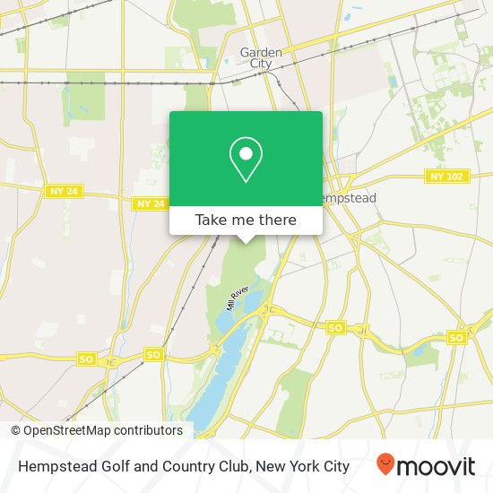 Hempstead Golf and Country Club map