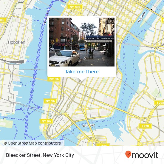 Bleecker Street map