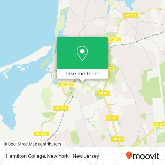 Mapa de Hamilton College