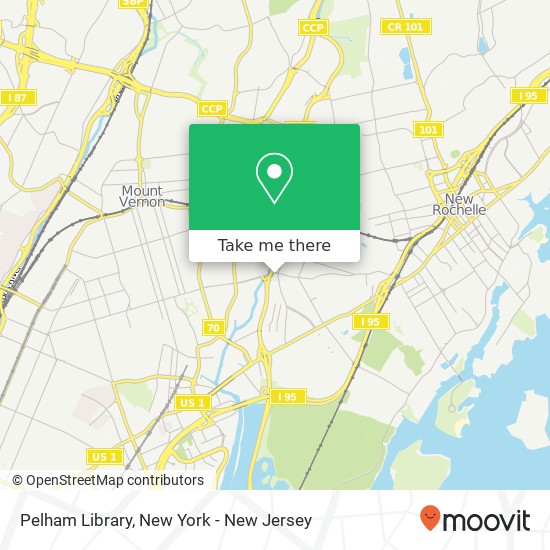 Pelham Library map