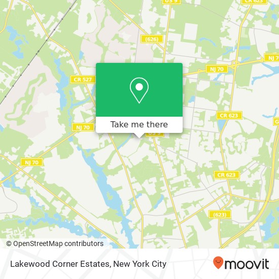 Mapa de Lakewood Corner Estates