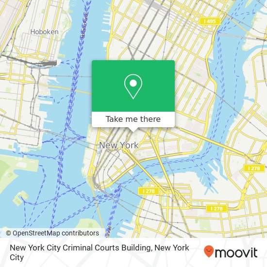 Mapa de New York City Criminal Courts Building
