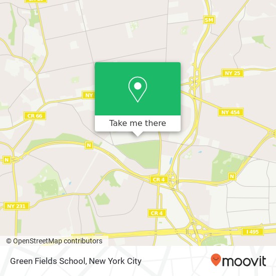 Green Fields School map