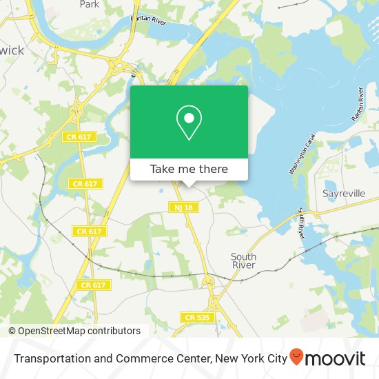 Transportation and Commerce Center map