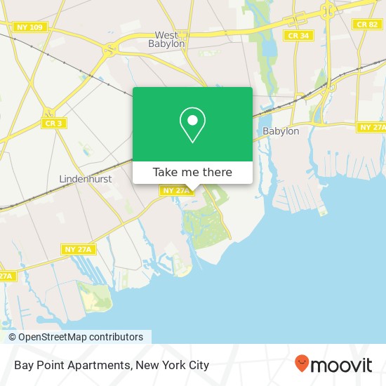 Mapa de Bay Point Apartments