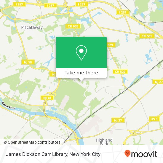 James Dickson Carr Library map