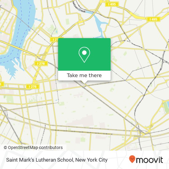 Saint Mark's Lutheran School map