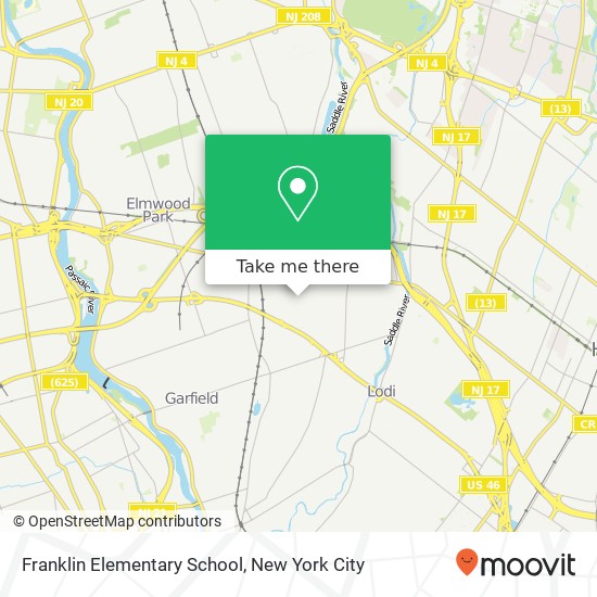 Mapa de Franklin Elementary School
