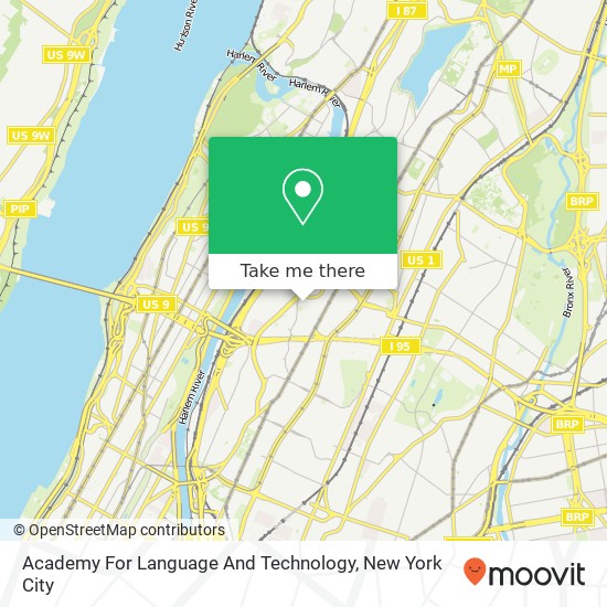Academy For Language And Technology map