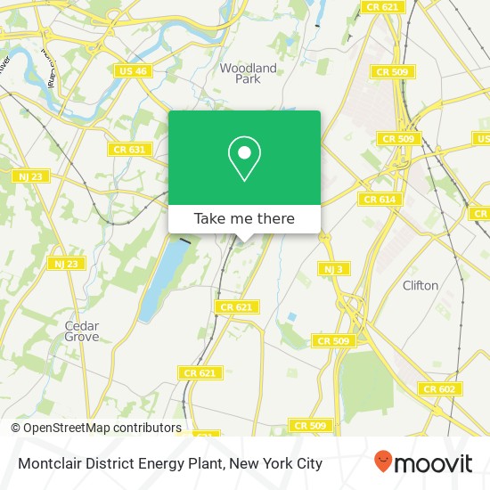 Montclair District Energy Plant map