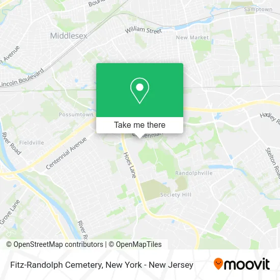 Fitz-Randolph Cemetery map