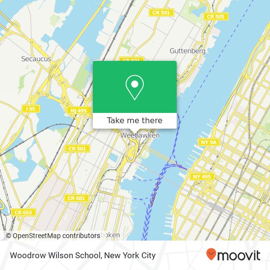 Woodrow Wilson School map