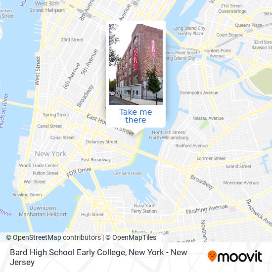 Mapa de Bard High School Early College