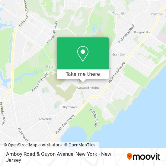 Amboy Road & Guyon Avenue map