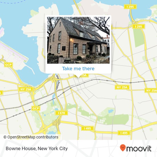 Mapa de Bowne House