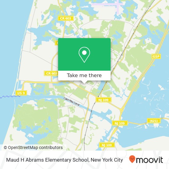 Maud H Abrams Elementary School map