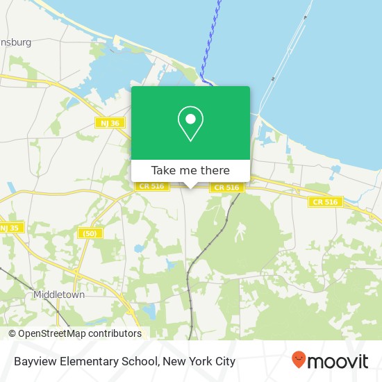 Bayview Elementary School map