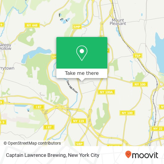 Captain Lawrence Brewing map