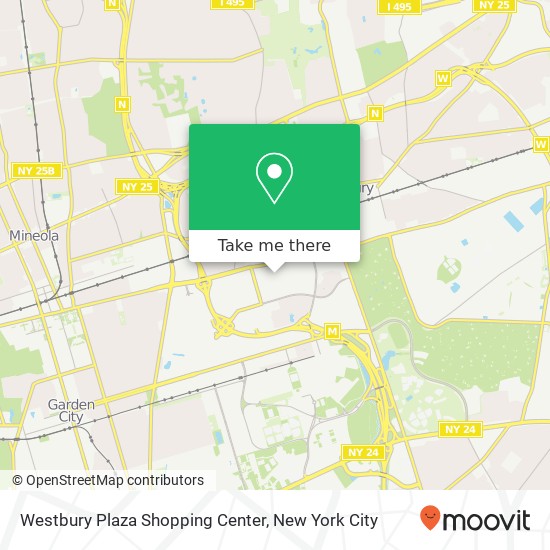 Mapa de Westbury Plaza Shopping Center