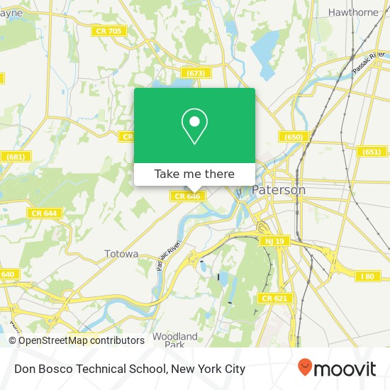 Mapa de Don Bosco Technical School
