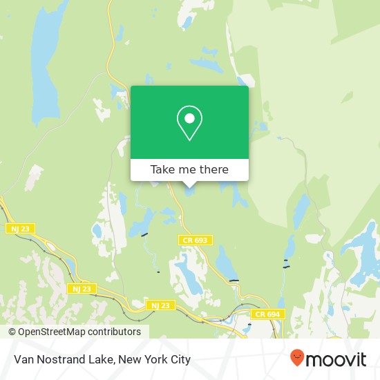 Mapa de Van Nostrand Lake