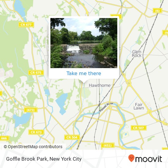 Mapa de Goffle Brook Park