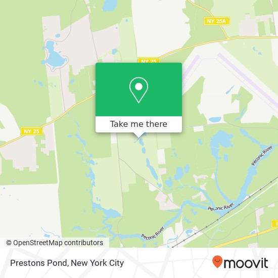 Prestons Pond map