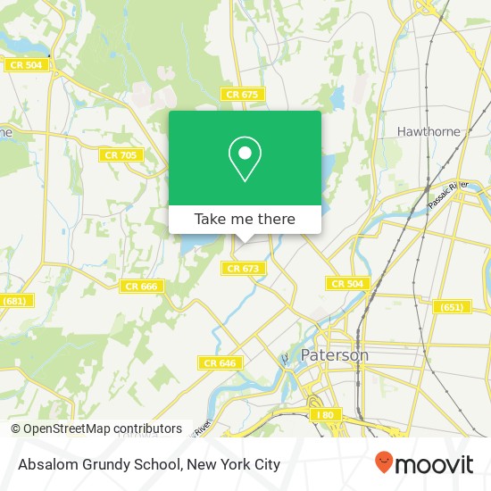 Mapa de Absalom Grundy School