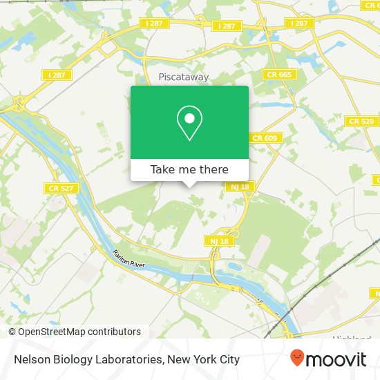 Mapa de Nelson Biology Laboratories