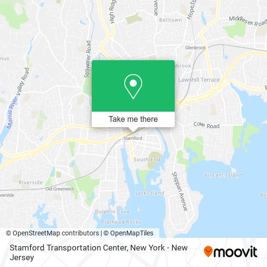 Stamford Transportation Center map