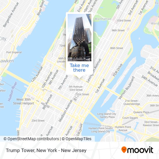 Trump Tower map