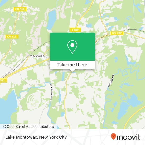 Lake Montowac map