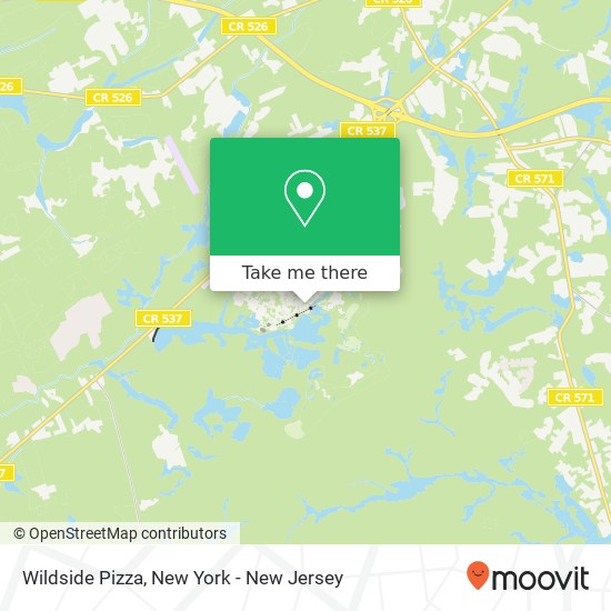 Wildside Pizza map