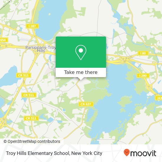 Troy Hills Elementary School map