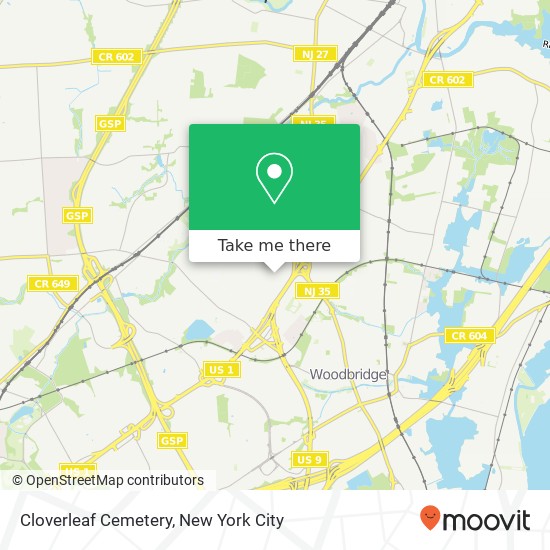 Cloverleaf Cemetery map
