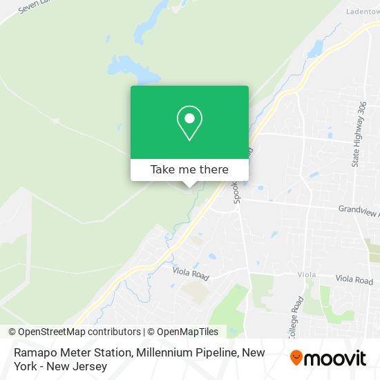 Ramapo Meter Station, Millennium Pipeline map