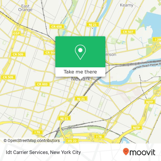 Idt Carrier Services map