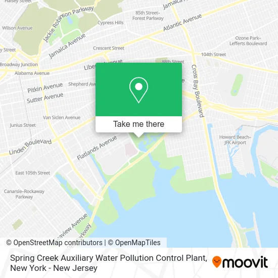 Spring Creek Auxiliary Water Pollution Control Plant map