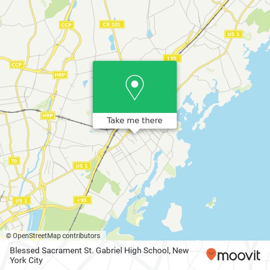 Mapa de Blessed Sacrament St. Gabriel High School